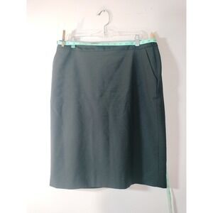 Talbots Womens Black Wool Blend Pencil Skirt with Pockets!